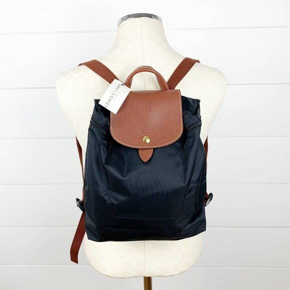 Longchamp Black and Brown Backpack - Picture 2 of 11